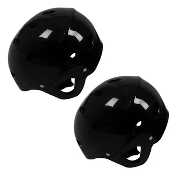 2X Bezpečnostní ochranou Helmu 11 Dýchací Otvory Pro Vodní Sporty, Kajak, Kanoe, Paddleboard, Surf - Black