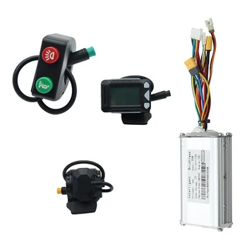 24V 250W Elektrický Skútr Controller+LCD Displej+Brzdy+Spínač Kit Pro Uhlíkových Vláken E-Scooter Kolo, Cyklistické Vybavení