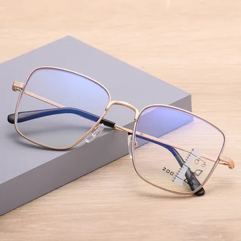 2023 Multifokální Brýle Na Čtení Presbyopickém Brýle Velký Rám Anti Modré Světlo Brýle Multifokální Dvojí Účel Brýlí