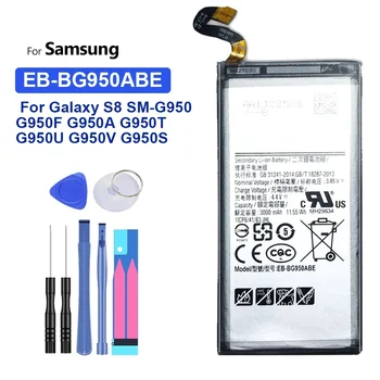 Nové EB-BG950ABE Náhradní Baterie pro Samsung Galaxy S8 S 8 SM-G9508 G9508 G9500 G950U G950F 3000mAh Batteria + Nástroje