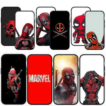 Super Hero Deadpool Marvel Kryt Telefonu Kryt pro iPhone 15 14 13 12 11 Pro XS Max XR 6 + 6S Plus SE 14+ 6+ Měkké Pouzdro