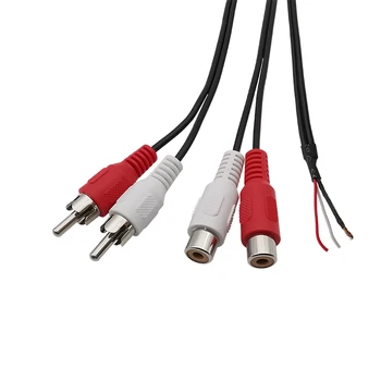 2 Způsob RCA Samec / RCA Samice Audio Konektor Prodlužovací Kabely Kabelového RCA Zásuvka Kabel, Auto Audio Adaptér Délka 20CM