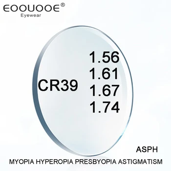 EOOUOOE CR-39 Pryskyřice Asférické Čočky 1.56, 1.61, 1.67, 1.74 Index Jasné jednoohniskových