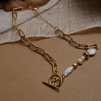 Módní Jedinečný Přívěsek Tlusté Náhrdelníky Collares Šperky Klíční Kost Řetěz Módní Doplňky Náhrdelníky