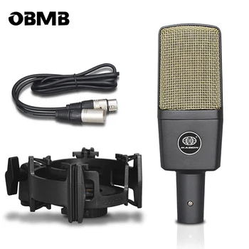M4 Standardní Studio Kondenzátorový Mikrofon crystal Nahrávání, Mikrofon, Živé vysílání Vokální Podcast
