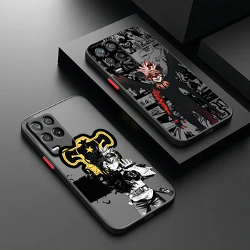 Black Clover Anime Cool Pro OPPO Najít X5 X3 Neo F21S F21 K10 Pro Lite TPU Nárazuvzdorný Matné Průsvitné Pouzdro na Telefon