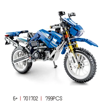 Motor Pf Stavební Blok 1:6 Měřítku Sestavit Model Japonsko Yamahas Wr250 Motocykl Cihly Parní Hračky Kolekce Pro Kluky Dárky