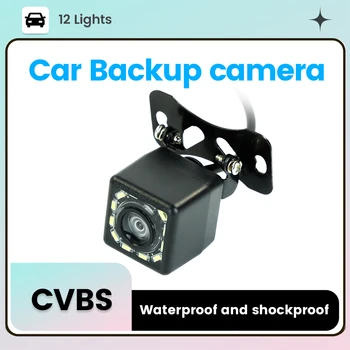 Tomostrong Auto Zadní pohled Kamery 12LED světla CVBS Vodotěsný Objektiv 6M Kabel Pro Všechny Auta Univerzální Vozidlo Zálohování Couvací kamera