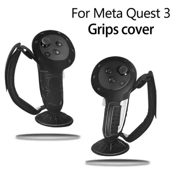 Vhodné Pro Meta Quest 3 Proti Ztrátě přísavkou Zvládnout Rukáv Odnímatelný Kryt Baterie VR Příslušenství, Silikonové Rukojeti