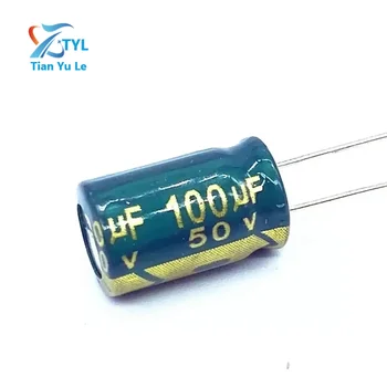20ks/lot Hoge Frequentie Lage Impedantie 50V 100Uf Litá Elektrolytische Kondenzátorů Maat 8*12 100Uf 20%