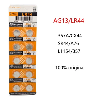 10ks AG13 LR44 knoflíkové Baterie Mobilní 357 357A A76 L1154 GPA76 Alkalické knoflíkové Baterie pro Hodinky Elektronické Rem