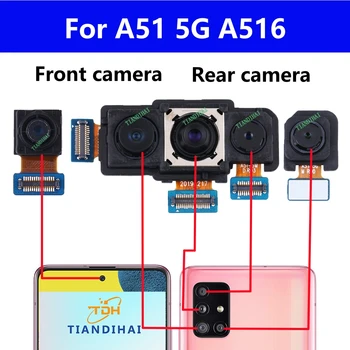 Původní Hlavní Přední Selfie Kamera Pro Samsung Galaxy A51 5G A516 A516F zadní Zadní Fotoaparát Modul Flex Kabel Náhradní Díly