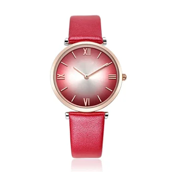 NE.2 Ženy módní značky quartz hodinky kožený řemínek ležérní náramkové hodinky