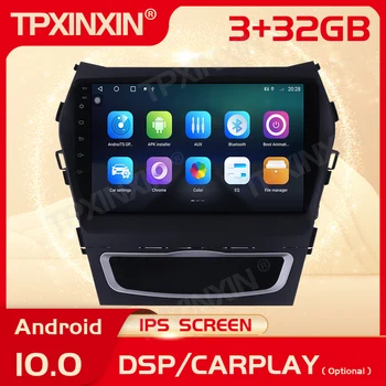 2 Din Carplay Android Rádio Přijímač, Multimediální Stereo Pro Hyundai IX45, Santa Fe 2014 2015 2016 2017 2018 GPS Navi IPS hlavní Jednotky