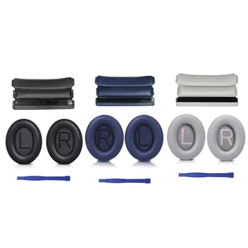 Perfektní Ear Pad a Čelenka Kůže-přátelské náušníky pro QC35/QC35i Sluchátka B36A