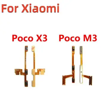 Pro Xiaomi Poco X3 NFC X3pro / Poco M3 Tlačítko Power On-Off Spínač Hlasitosti Konektor Flex Kabel