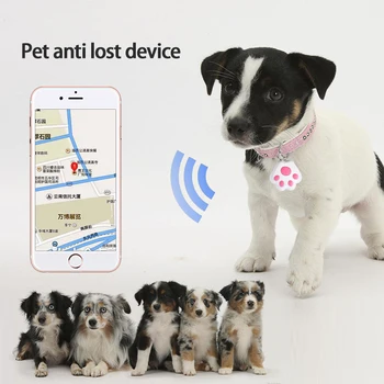 Pet Chytrý GPS Tracker Mini Anti-ztracené Vodotěsné Sledovací Zařízení bluetooth-kompatibilní Lokátor Lokátor Pro Pet, Pes, Kočka, Děti, Peněženky