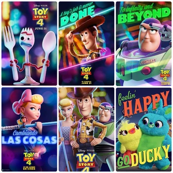 Malířské Plátno Disney Cartoon Plakát Toy Story Woody Domácí Dekoraci, Dárky, Umění Zdi Plakáty, Tisky Moderní Dětský Pokoj Dekor
