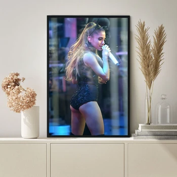 Ariana Grande Plakát Hip Hop Rapper Pop Music Star Tisk Na Plátno Umění Zdi Obraz, Bytové Dekorace, Dárek