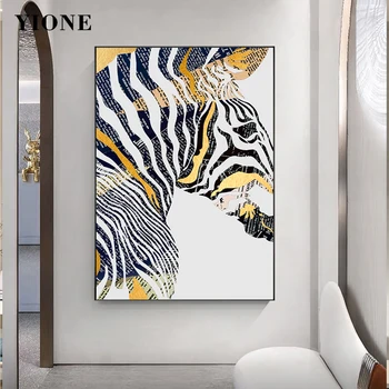 Abstraktní Zebra Plátně Obraz Na Zakázku Moderní Umění Zvířat Zeď Plakáty, Dopisy, Noviny Linek Koně Obrázek Vytisknout Doma Decoartion