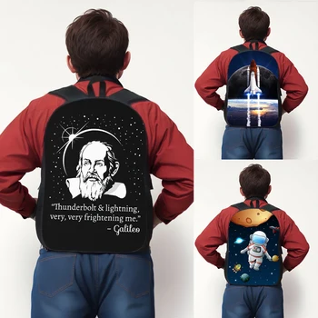 Astronomie Milence Astrofyziky Tisk Batoh Karikatura Prostoru Astronauti Školní Tašky Ženy Muži Batoh Student Laptop Tašky Dárkové