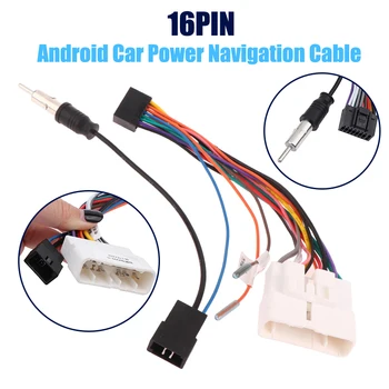Android Auto Power Navigační Kabel 16PIN Modifikované Line Adaptér Pro Isuzu D-Max Kabelového vedení Příslušenství