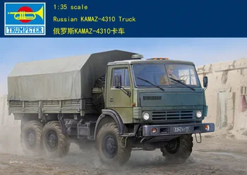 Trumpetista 01034 Měřítku 1/35 Truck ruská Armáda KAMAZ-4310 Truck Model Auta TH07042