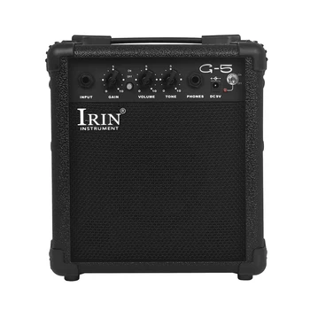 IRIN G-5 Mini Kytara Zesilovač 9V Baterie, Přenosné Basové Zesilovače Pro Elektrická Kytara, Elektrická Basová Kytara Příslušenství