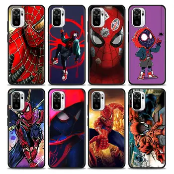Spider-Man Miles Morales Marvel Hrdina Silikonové Pouzdro Pro Xiaomi Redmi Note 10 Pro, 8 9 11 Pro Plus 7 8T 9T 10S 11S Měkké Funda Kryt