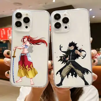 Fairy Tail Roztomilé Anime Telefon Pouzdro Pro IPhone 14Pro 12 11 13 Pro Max 13mini XS X XR SE 2020 8 7 6 6S Plus Průhledný Kryt