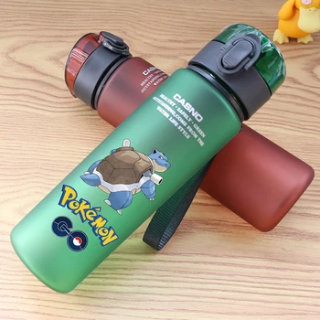 4 Barevné Pokemon 560ML Vody Šálek Plastové Blastoise Děti Dospělé Venkovní velkokapacitní Sportovní Pitné Vody Láhev Pikachu