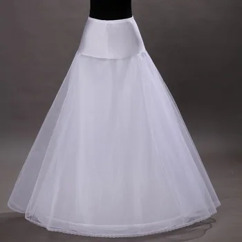 Spodničky pro Formální Svatební Šaty Velikost Bílá Sukně Skluzu Krinolína Svatební Doplňky 1 Obruč Kost