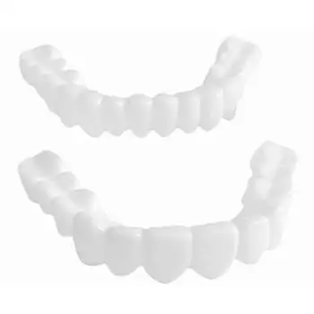 1 Pár Snap na Zuby Dýhy pro Muže a Ženy, Pokrytí Zuby Falešné Zuby Okamžitá Důvěra Úsměv Dočasné Hygieny Nástroje