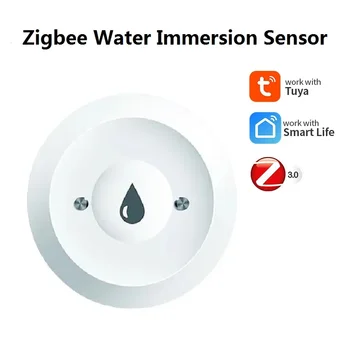 Tuya Zigbee Ponoření Do Vody Senzor Inteligentní Život Senzor Úniku Vody Vazba Alarm Aplikace, Vzdálené Monitorování Úniku Vody Detektor