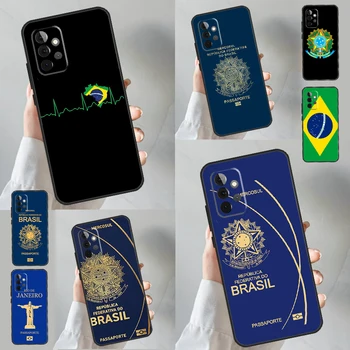 Brazílie Pas Vlajky Pouzdro Pro Samsung Galaxy A54 A34 A14 A53 A33 A52 A13 A32 A12 A51 A71 A52S A21S Měkký Kryt