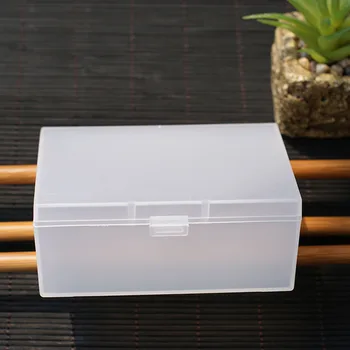 Matné vizitky Úložný Box Obdélníkový Box Balení Box Semi Transparentní Pouzdro Skladování Prachotěsný Odolný Silný PP