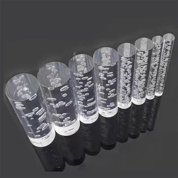 Jasné Akrylové Tyče Plexisklo Plast Panel S Bublinkami o Průměru 10mm Do 150mm