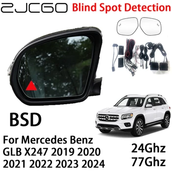 ZJCGO Auto BSD Radar Varovný Systém Blind Spot Detection Bezpečnost Jízdy Varování pro Mercedes Benz GLB X247 2019~2024