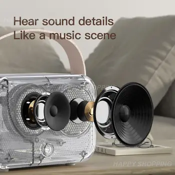 Basový Reproduktor Mini 3d Stereo Prostorový Vysoce Kvalitní Zvuk Hodiny Audio Přenosné Pro Všechny Telefon Smart Home Příslušenství Hlasová Schránka Nové