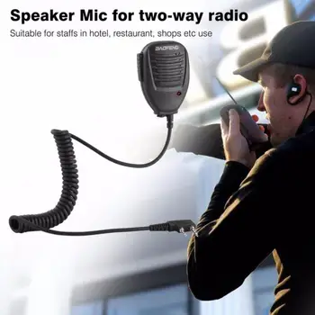 Křišťálově Čistý Zvuk Mikrofonu Snadné Použití Baofeng Kenwood Tyt Rádiových Zařízení Odolné Lepší Komunikaci Kapesní Reproduktor Mikrofon