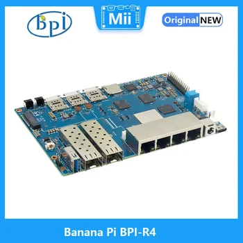 Banana Pi BPI-R4 Wifi 7 Router board s MTK MT7988A design,4G, 8G RAM a eMMC palubní