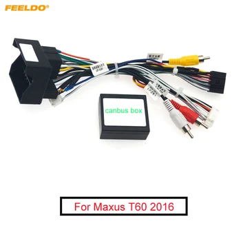 FEELDO Car Audio Kabelový Svazek s Canbus Box Pro MAXUS T60 2016 Aftermarket 16pin CD/DVD Stereo Instalace Drátu Adaptér