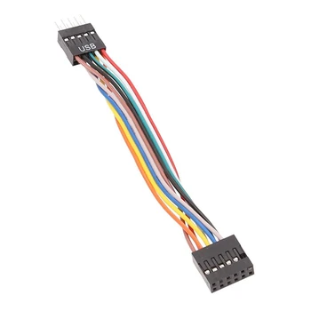 pro Lenovo základní Deska pro Běžné Podvozku Kabel Adaptéru USB 9-Pin Revoluce, 11-Pin Samice Konverzní Kabel 24AWG, 5ks