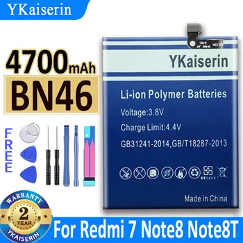 YKaiserin BN46 4700mAh Baterie Pro Xiaomi Redmi 7 Redmi Note 6 Note6 Poznámka 8 Note8 Poznámka 8T Baterie Batterij + Track Kód