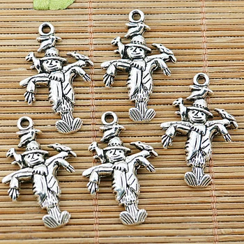 20ks 32*21mm Tibetské Stříbrné Barevné Karikatura Strašák Design Přívěsky EF1406 Přívěsky pro Výrobu Šperků