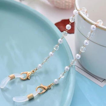 Sluneční Brýle Maskovací Řetězy Pro Ženy Akryl Pearl Crystal Brýle, Řetízky Na Krk Sklo Nové Módní Šperky Velkoobchod
