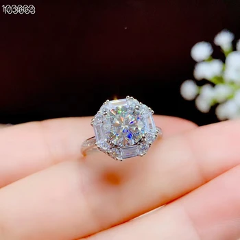 2020 NOVÝ praskání moissanite drahokam prsten pro ženy šperky zásnubní prsten pro svatební 925 mincovní stříbro prsten narozeniny