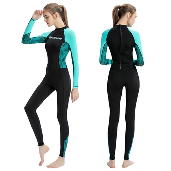 2023 Nové Dámské Jeden Kus Dlouhý Rukáv Potápění Plavky Ochrana proti Slunci Rychlé Sušení Oblek Surfování Vodní Sporty na Pláži, Potápěčský Oblek