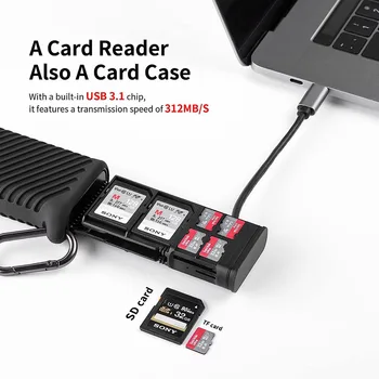 PGYTECH Vytvořit Mate High-Speed Čtečka Paměťových Karet USB 3.1 Type-C Adaptér SD/TF Dual-Slot Přenos Dat Nástroj Box
