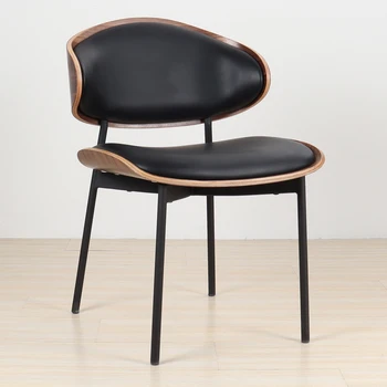 Dřevěná Jídelní Židle Obývací Pokoj Minimalis Jídelna Moderní Design Nordic Židle Kovová Lehátka Salle Jeslí Hru Židle